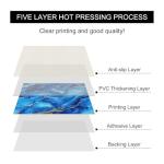 HOMETITUTE 10PCS 12x12 Inch Royal Blue Gold Marble Swirl Pattern Floor Tiles Peel and Stick Removable Self Adhesive DIY Vinyl Flooring Stickers for Kitchen Bathroom Living Room Entryway Home Decor