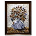 1.1lb Irregular Ceramic Porcelain Tiles for Crafts, Broken Blue and White China Plate Mosaic Tiles (Mixed Color)