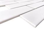 Subway Porcelain Tile White Matte 2 inches x 6 inches - Italian Designed Wall Tile for Backsplash, Shower, Bathroom & Kitchen (15 Sheets per Box)