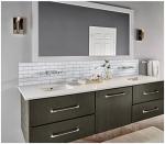 Subway Porcelain Tile White Matte 2 inches x 6 inches - Italian Designed Wall Tile for Backsplash, Shower, Bathroom & Kitchen (15 Sheets per Box)