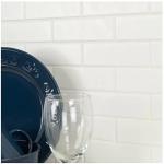Subway Porcelain Tile White Matte 2 inches x 6 inches - Italian Designed Wall Tile for Backsplash, Shower, Bathroom & Kitchen (15 Sheets per Box)