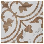 Llama Arte Loire Noce 9-3/4" x 9-3/4" Porcelain Floor and Wall Tile