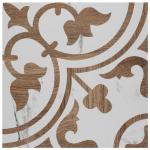 Llama Arte Loire Noce 9-3/4" x 9-3/4" Porcelain Floor and Wall Tile