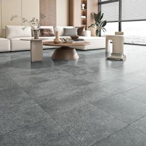 FunStick 30 Pcs Peel and Stick Floor Tile Waterproof Slate Grey Granite Vinyl Flooring Peel and Stick Tile Floor for Bathroom Sticky Tiles for Floor Kitchen Basement Grey Laminate Flooring 12x12 Inch