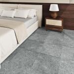 FunStick 30 Pcs Peel and Stick Floor Tile Waterproof Slate Grey Granite Vinyl Flooring Peel and Stick Tile Floor for Bathroom Sticky Tiles for Floor Kitchen Basement Grey Laminate Flooring 12x12 Inch