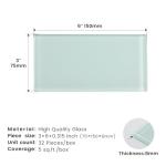 Pale Green Glass Subway Tile 3x6 for Backsplash