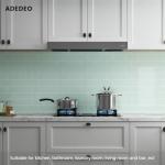 Pale Green Glass Subway Tile 3x6 for Backsplash