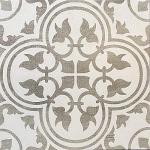 Flora Gray White Encaustic Ceramic Tile Pack