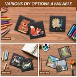 60 Black Slate Coasters for Home and Events