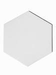 White Porcelain Hexagon Shower Floor Tile 8.75x10