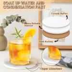 Round Unglazed Ceramic Coasters for Crafting, 24 Pack