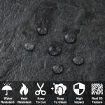 AULIGET Black Slate Peel and Stick Subway Tile