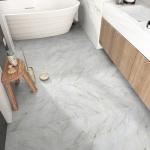 Peel and Stick Waterproof Marble Shower Floor Tiles