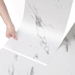 Carrara Marble Peel and Stick Shower Floor Tiles