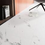 Carrara Marble Peel and Stick Shower Floor Tiles