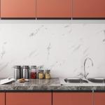 Carrara Marble Peel and Stick Shower Floor Tiles