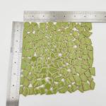 Light Green Ceramic Mosaic Tiles for Decor 200g