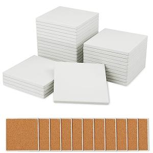 30 Blank 4-Inch Ceramic Shower Floor Tiles