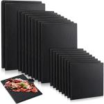 18-Piece Black Slate Cheese and Serving Platter Set