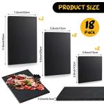 18-Piece Black Slate Cheese and Serving Platter Set