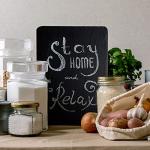 18-Piece Black Slate Cheese and Serving Platter Set