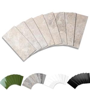 Beige 3D Peel and Stick Wall Tiles - 100 Pack