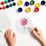 50 Round Unglazed Ceramic Coasters for DIY