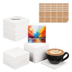 40-Pack 4x4 Inch Blank Ceramic Shower Tiles