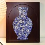 Blue and White Mosaic Ceramic Tile Shards