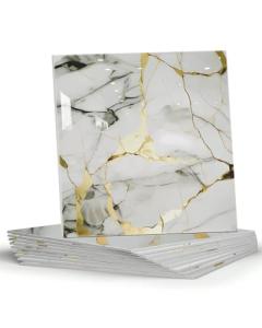 BESTWOO 10 Sheets Marble Peel and Stick Tile