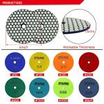 4 Inch Diamond Polishing Pads for Stone Tiles