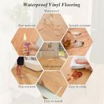 Mysflosy Peel & Stick Waterproof Vinyl Plank Tiles