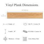 Mysflosy Peel & Stick Waterproof Vinyl Plank Tiles