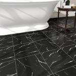 20-Pack Black Vein Marble Peel and Stick Tiles