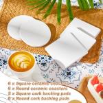 24 Ceramic Craft Tiles for DIY Projects