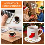 24 Pack 4x4 Inch Round Ceramic Craft Tiles