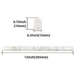 Carrara White Marble Pencil Liner Tile - 15 Pack