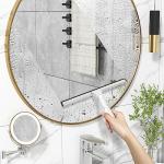 AmazerBath 10-Inch Shower Squeegee with Acrylic Handle