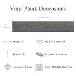 Peel & Stick Vinyl Plank Flooring, 36-Pack