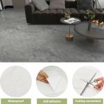 Lareko Grey Marble Peel and Stick Floor Tiles