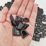 Black Irregular Ceramic Mosaic Tiles for Crafts
