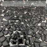 Black Irregular Ceramic Mosaic Tiles for Crafts