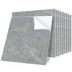 Lareko Grey Marble Peel and Stick Floor Tiles