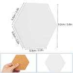 Hexagon Ceramic Coasters for DIY Crafts - 50 Pack