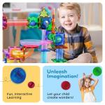 50pcs Magnetic Marble Run Tiles for Kids