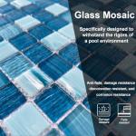 Azure Glass Mosaic Tiles for Shower & Backsplash