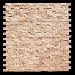Light 1x2 Travertine Mosaic Shower Floor Tile