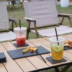 Yousonew 12x7 Black Slate Charcuterie Board Set