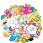 Iridescent Flower & Leaf Mosaic Tiles - 500g