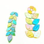 Iridescent Flower & Leaf Mosaic Tiles - 500g